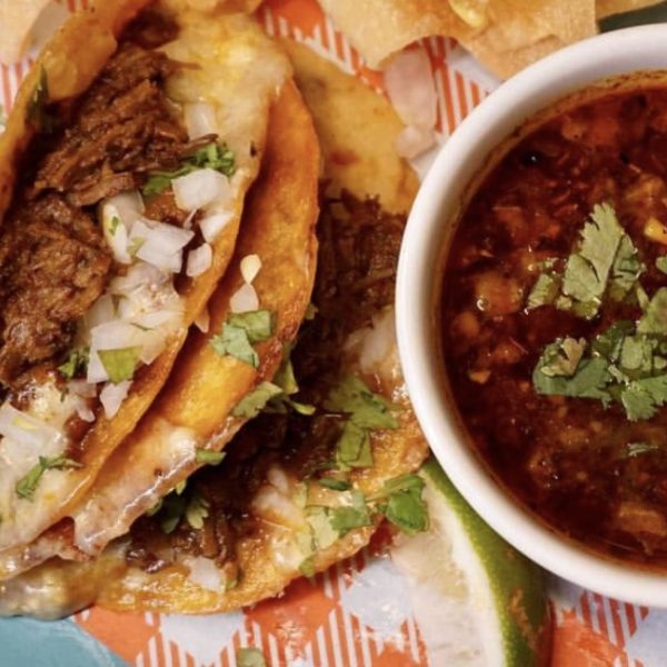 Beef Birria Tacos with Consomme